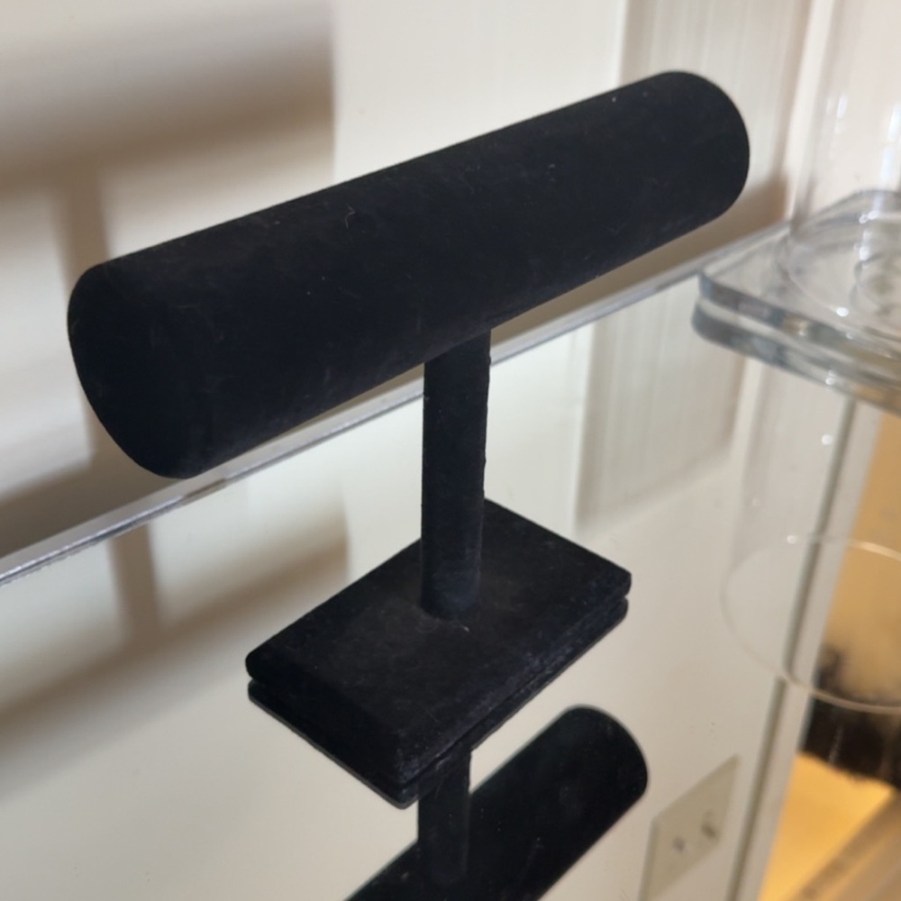 Elegant Black Velvet Jewelry Stand